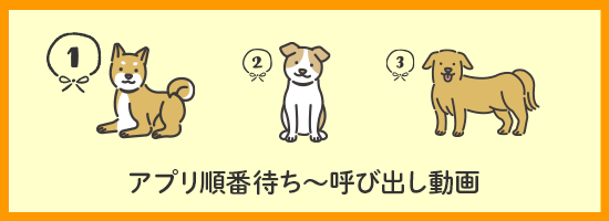 アプリ順番待ち~呼び出し動画